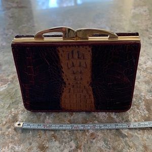 Vintage Lacoste alligator skin coin purse wallet